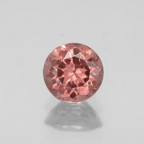 Granada malaia rosa natural 0,83ct, corte redondo, VS-SI