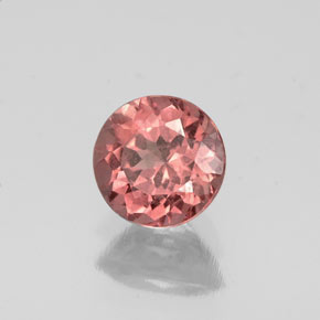 Granada malaia rosa natural 0,83ct, corte redondo, VS-SI