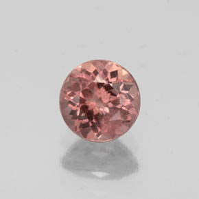 Granada malaia rosa natural 0,83ct, corte redondo, VS