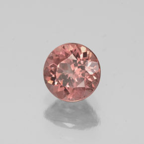 Granada malaia rosa natural 0,83ct, corte redondo, VS