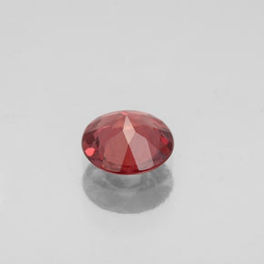 Granada malaia laranja natural 0,81ct, corte redondo, VS