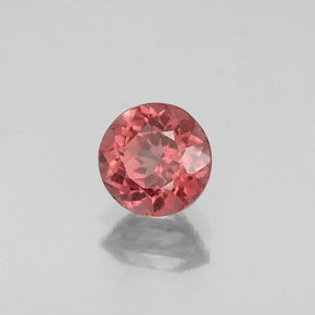 Granada malaia rosa natural 1,14ct, corte redondo, VS
