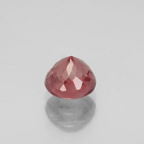 Granada malaia rosa natural 1,33ct, corte redondo, VS