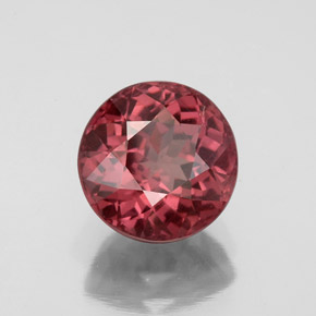 Granada malaia rosa natural 3,24ct, corte redondo, VS