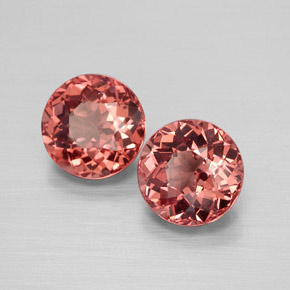 Pedras preciosas de Malaya Garnet Rosa natural de  ct, Corte Redondo, VS