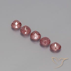 Pedras preciosas de Malaya Garnet Rosa médio-escuro natural de 4.58 ct, Redondo, VS