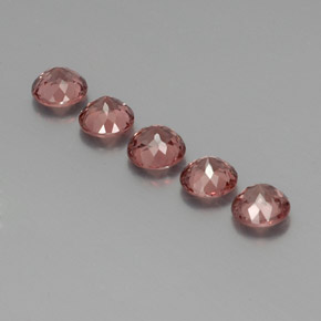 Pedras preciosas de granada malaia laranja natural de 3,92 ct, corte redondo, VS