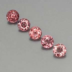 Pedras preciosas de Malaya Garnet Laranja Rosa natural de 3.88 ct, Corte Redondo, VS