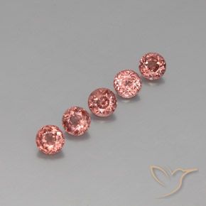 Pedras preciosas de Malaya Garnet Framboesa Rosa natural de 4.48 ct, Redondo, VS