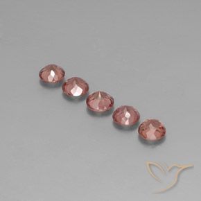Pedras preciosas de Malaya Garnet Framboesa Rosa natural de 4.48 ct, Redondo, VS
