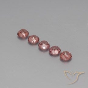 Pedras preciosas de Malaya Garnet rosa rosa natural de 4.38 ct, Redondo, VS