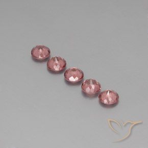 Pedras preciosas de Malaya Garnet rosa médio natural de 4.05 ct, Redondo, VS