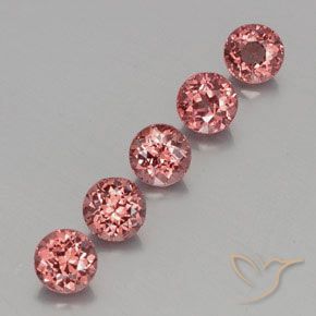 Pedras preciosas de Malaya Garnet Framboesa Rosa natural de 4.32 ct, Redondo, VS