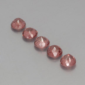 Pedras preciosas de Malaya Garnet rosa rosa natural de  ct, Corte Redondo, VS