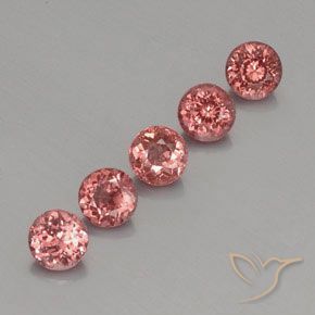 Pedras preciosas de Malaya Garnet Framboesa Rosa natural de 4.06 ct, Redondo, VS