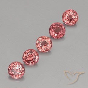 Pedras preciosas de Malaya Garnet rosa rosa natural de 4.03 ct, Redondo, VS