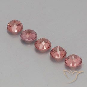 Pedras preciosas de Malaya Garnet rosa rosa natural de 4.03 ct, Redondo, VS