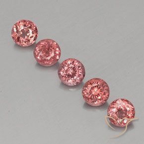 4.26ctw Natural rosa rosa Malaya Garnet, Redondo, VS