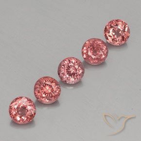Pedras preciosas de Malaya Garnet rosa rosa natural de 4.26 ct, Redondo, VS