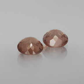 Pedras preciosas de granada malaia rosa natural de  ct, corte redondo, VS