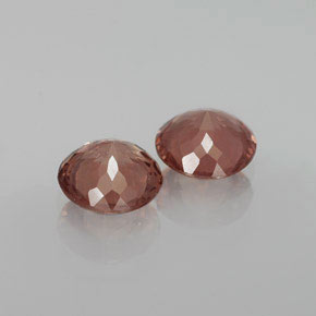 Pedras preciosas de granada malaia rosa natural de  ct, corte redondo, VS