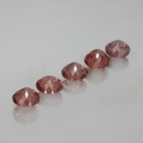 Pedras preciosas de granada malaia rosa rosado natural de  ct, corte redondo, VS