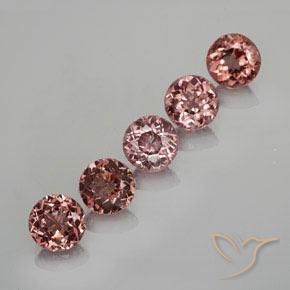 Pedras preciosas de Malaya Garnet Vinho Tinto Profundo natural de 3.62 ct, Redondo, VS