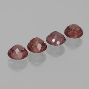 Pedras preciosas de Malaya Garnet rosa médio natural de 3.23 ct, Corte Redondo, VS