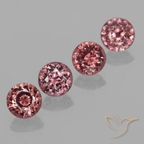 Pedras preciosas de Malaya Garnet Rosa escuro natural de 3.21 ct, Redondo, VS