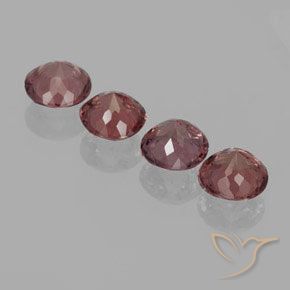 Pedras preciosas de Malaya Garnet Rosa escuro natural de 3.21 ct, Redondo, VS
