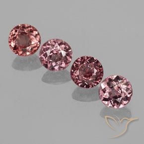 Pedras preciosas de Malaya Garnet Rosa escuro natural de 3.05 ct, Redondo, VS