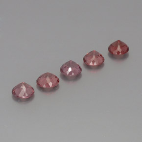 Pedras preciosas de Malaya Garnet rosa rosa natural de 3.92 ct, Corte Redondo, VS