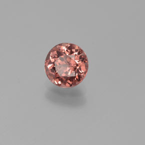 Malaya Garnet rosa rosa Natural 1.11ct, Corte Redondo, VS