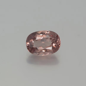 Granada malaia rosa natural 1,03ct, corte oval, VVS-VS