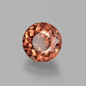 Malaya Garnet Rosa Laranja Natural 2.50ct, Corte Redondo, VS