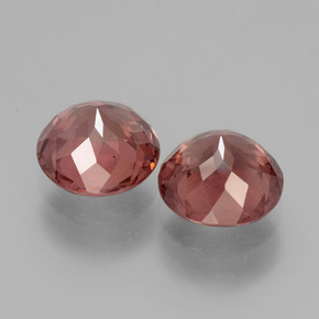 Pedras preciosas de granada malaia rosa natural de  ct, corte redondo, VS