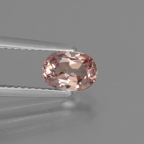 Granada malaia rosa natural 1,04ct, corte oval, VS