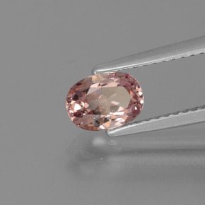 Granada malaia rosa natural 1,04ct, corte oval, VS