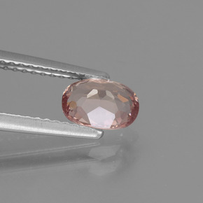 Granada malaia rosa natural 1,04ct, corte oval, VS