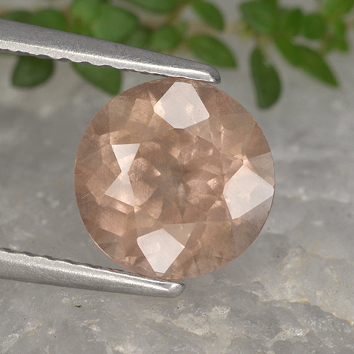 Granada malaia rosa natural 2,33ct, corte redondo, VS