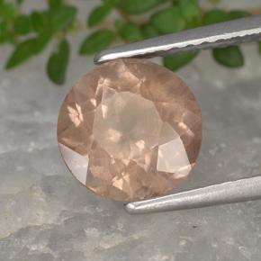 Granada malaia rosa natural 2,33ct, corte redondo, VS