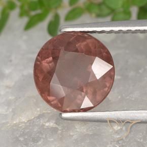 Malaya Garnet Rosa Borgonha Natural 2.85ct, Corte Redondo, VS