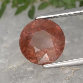 Malaya Garnet Framboesa Rosa Natural 2.56ct, Redondo, VS
