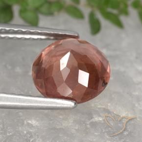 Malaya Garnet Framboesa Rosa Natural 2.56ct, Redondo, VS