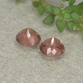 Pedras preciosas de granada malaia laranja natural de 1,24 ct, corte redondo, VS