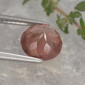 Granada malaia laranja natural 2,12ct, corte redondo, VS