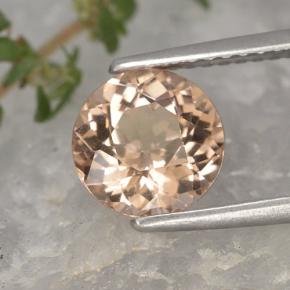 Granada malaia laranja natural 1,87ct, corte redondo, VS