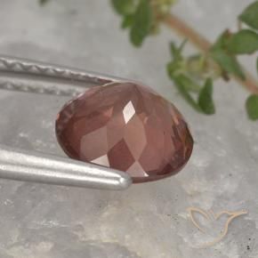 Malaya Garnet Tijolo vermelho Natural 1.65ct, Redondo, VS
