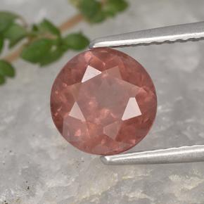 Granada malaia rosa natural 1,94ct, corte redondo, VS