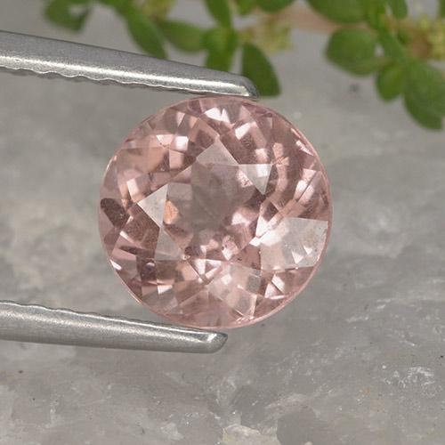 Granada malaia rosa natural 1,95ct, corte redondo, VS